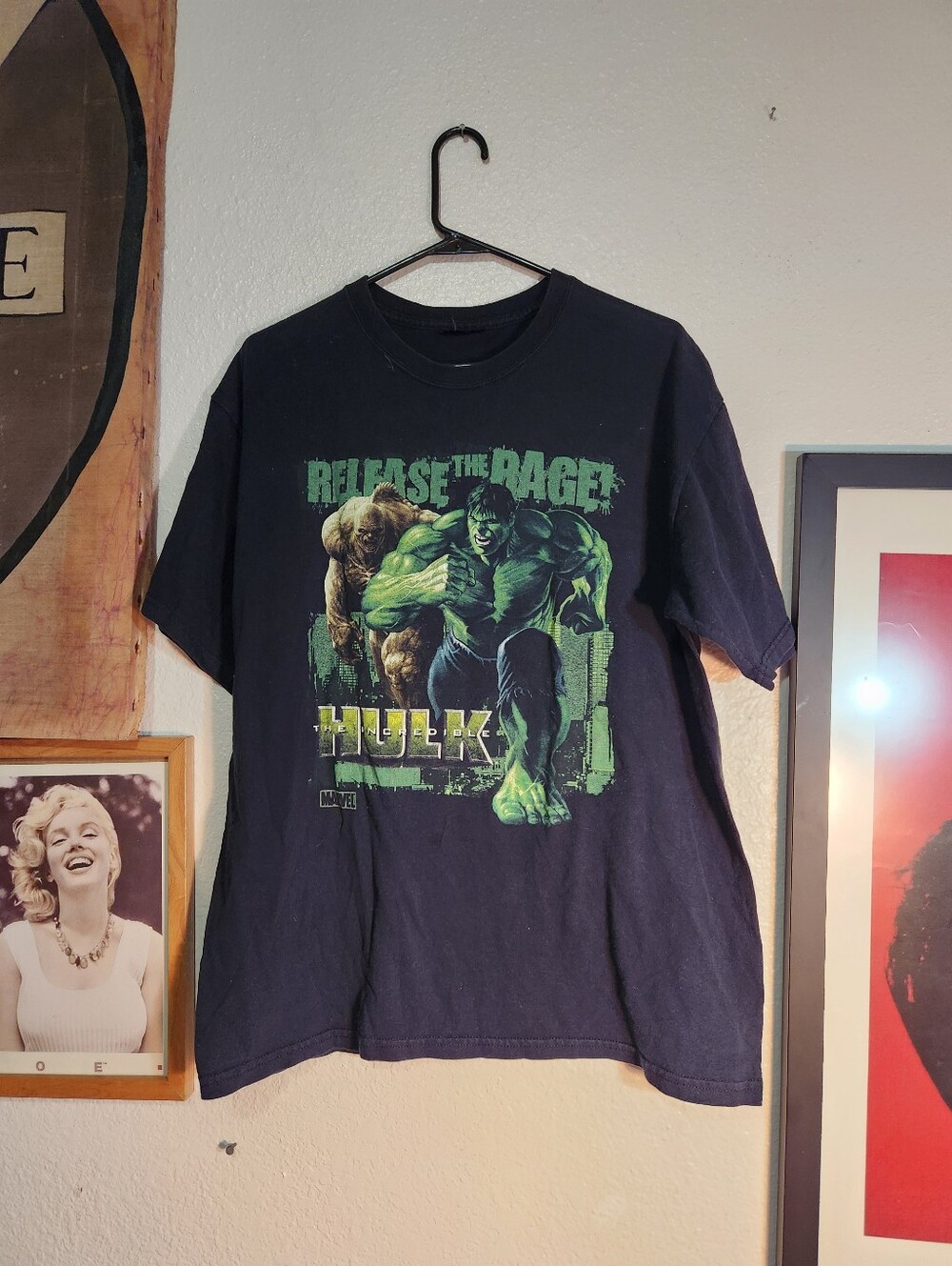 Marvel The Hulk 'Release the Rage' Graphic Tee - Black & Green
